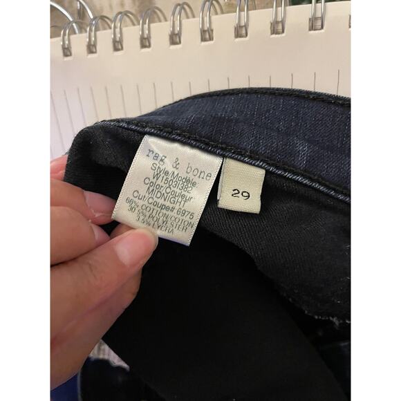 Rag & Bone Jeans Women’s 29 The Legging In Midnight Slim Dark Blue Skinny - Picture 6 of 11